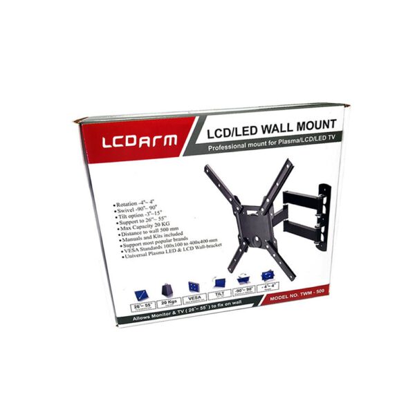 پایه دیواری LCDARM مدل TWM-500 - تصویر 3