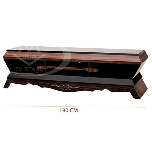 میز تلویزیون متین R910 درسایز 180 سانت در رنگ مشکی /  سدیر - تصویر 3