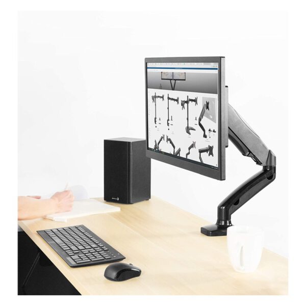 پایه هیدرولیکی رومیزی مانیتور ERGO مدل WLA 001 سفید - تصویر 5